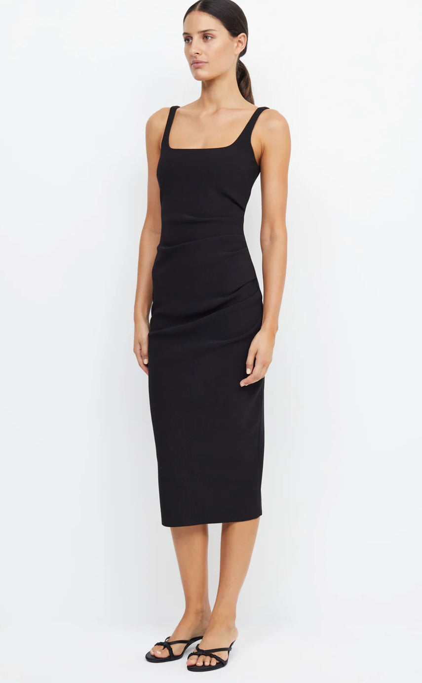 Bec + Bridge- Be Mine Square Neck Dress- Black- Size 10