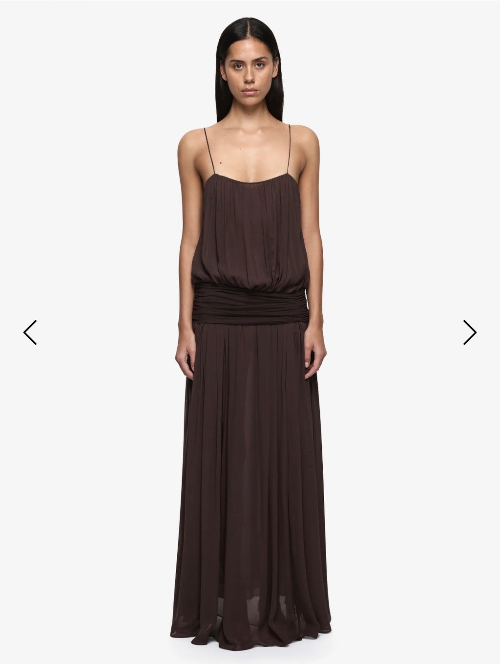 BEC + BRIDGE – Camille Blouson Dress – Dark Chocolate – Size 8