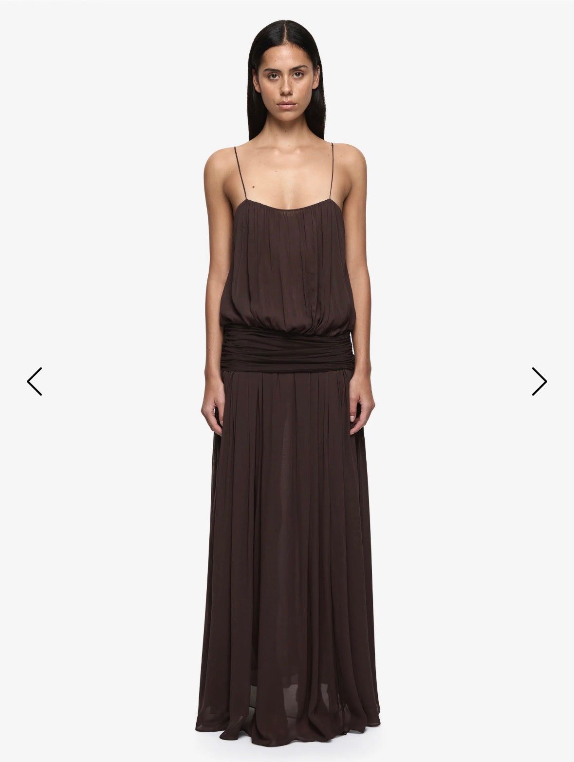 BEC + BRIDGE – Camille Blouson Dress – Dark Chocolate – Size 8
