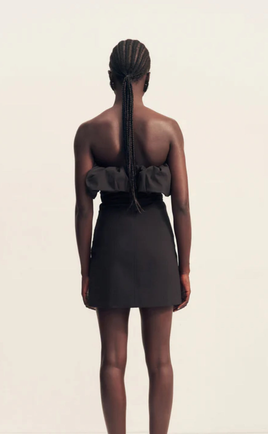 Shona Joy- Campbel- Strapless Bubble Mini Dress- Black Size 6