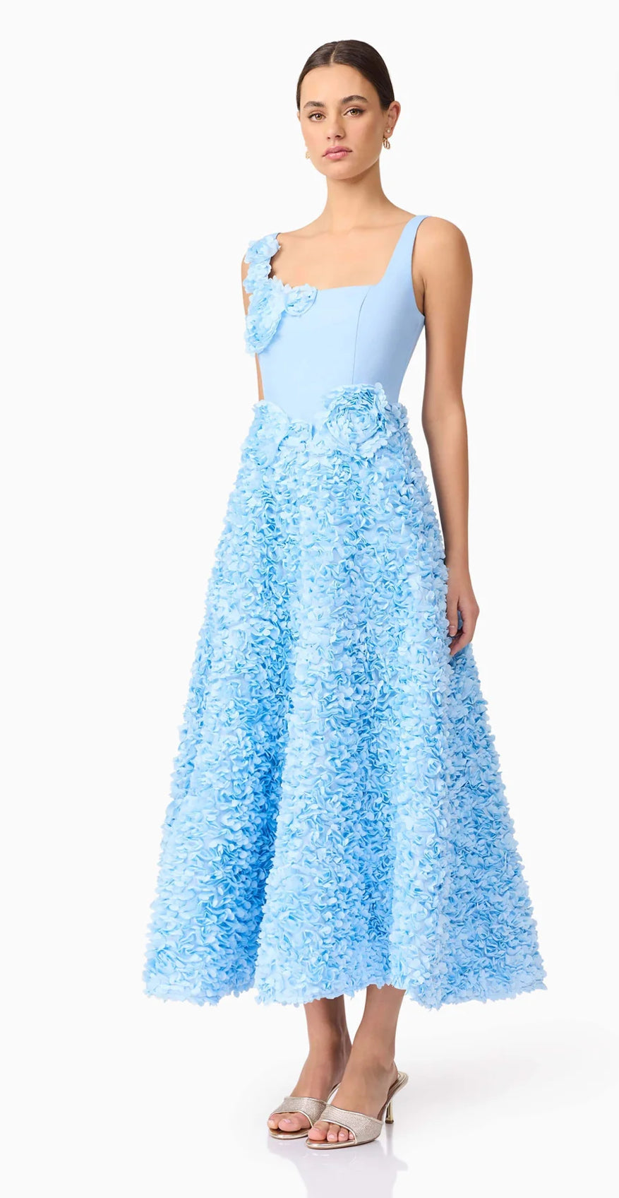 Elliatt- Kaia Floral Maxi Dress- Blue- Size XL