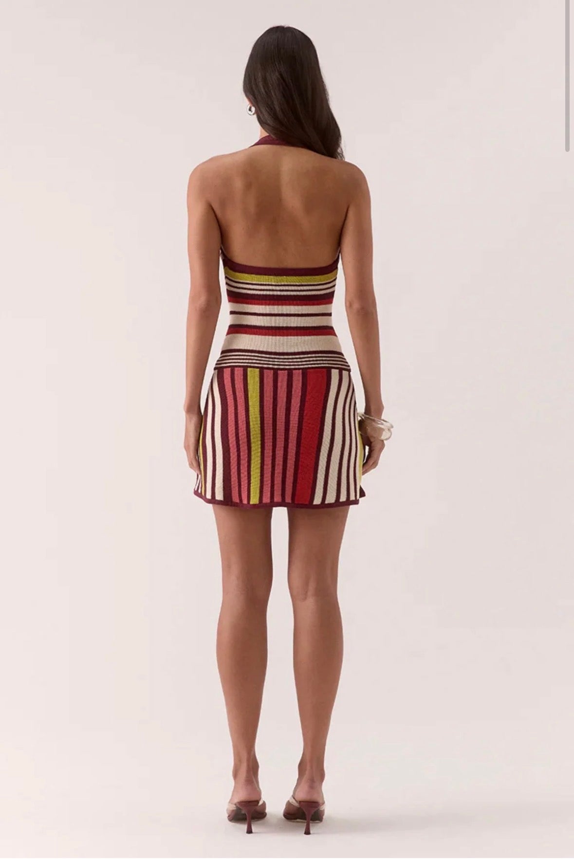 Sovere – Pandora Knit Mini Dress in Stripe- Size 8