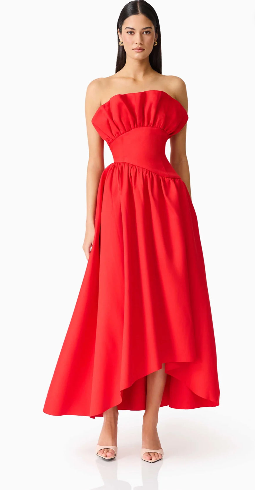 Elliatt- Laurel Sleeveless Maxi Dress- Red- Size Extra Large