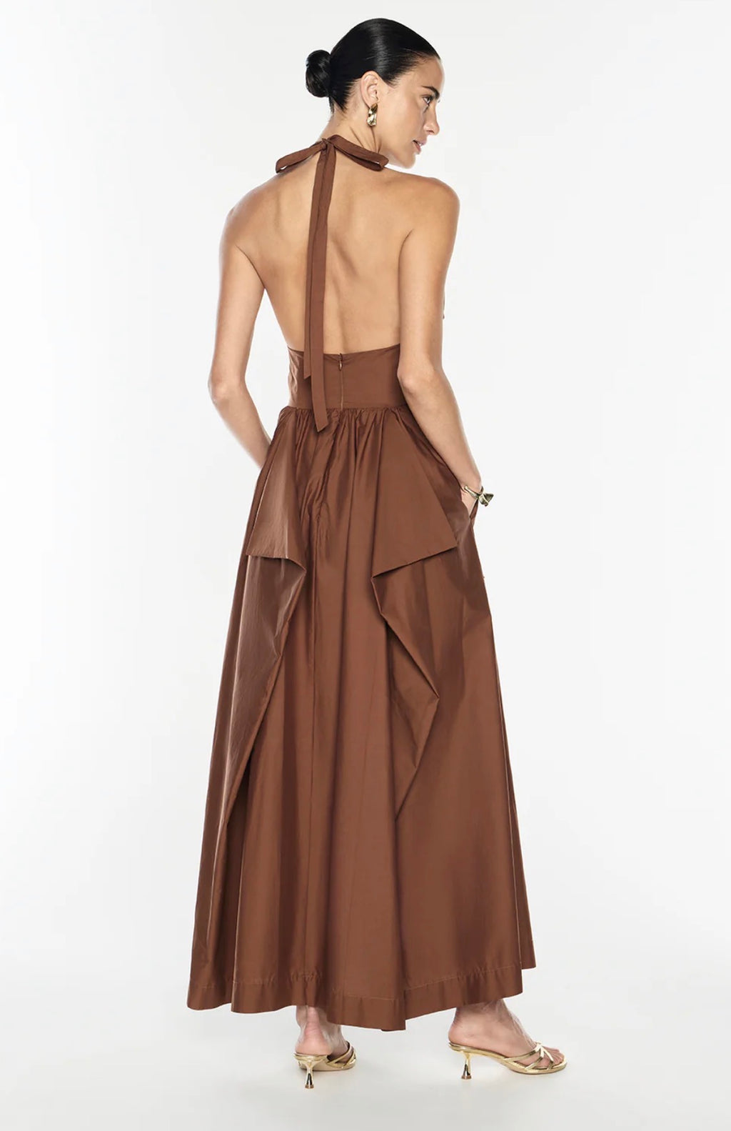 Manning Cartell- Provence Halter Dress– Cognac- Size 12 & 14