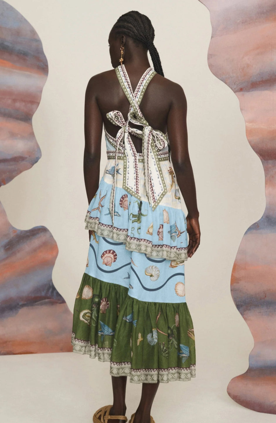 Alemais- Bath House Midi Dress- Size 10 & 14