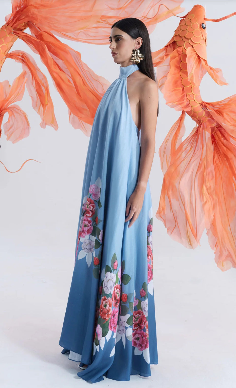 Justin Tong- Misty Glen A-Line Dress- Size 12