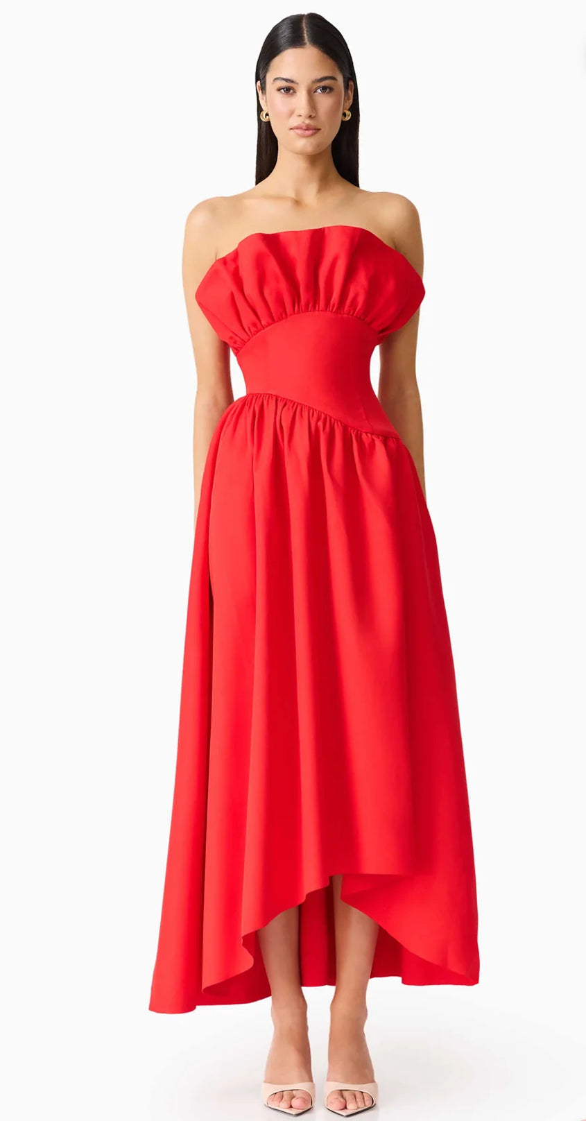 Elliatt- Laurel Sleeveless Maxi Dress- Red- Size Extra Large