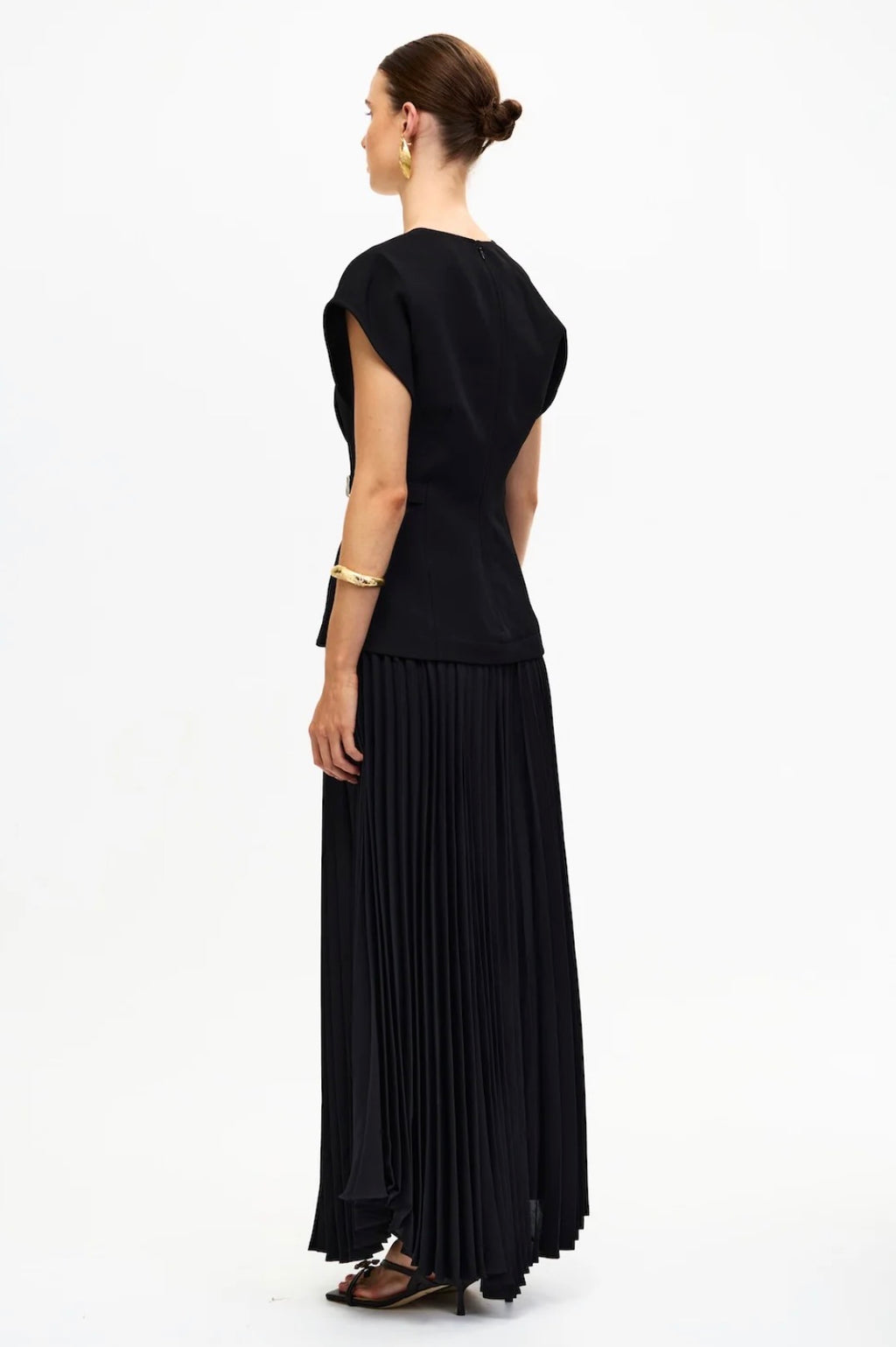 Acler – Bollow Maxi Dress- Black- Size 14