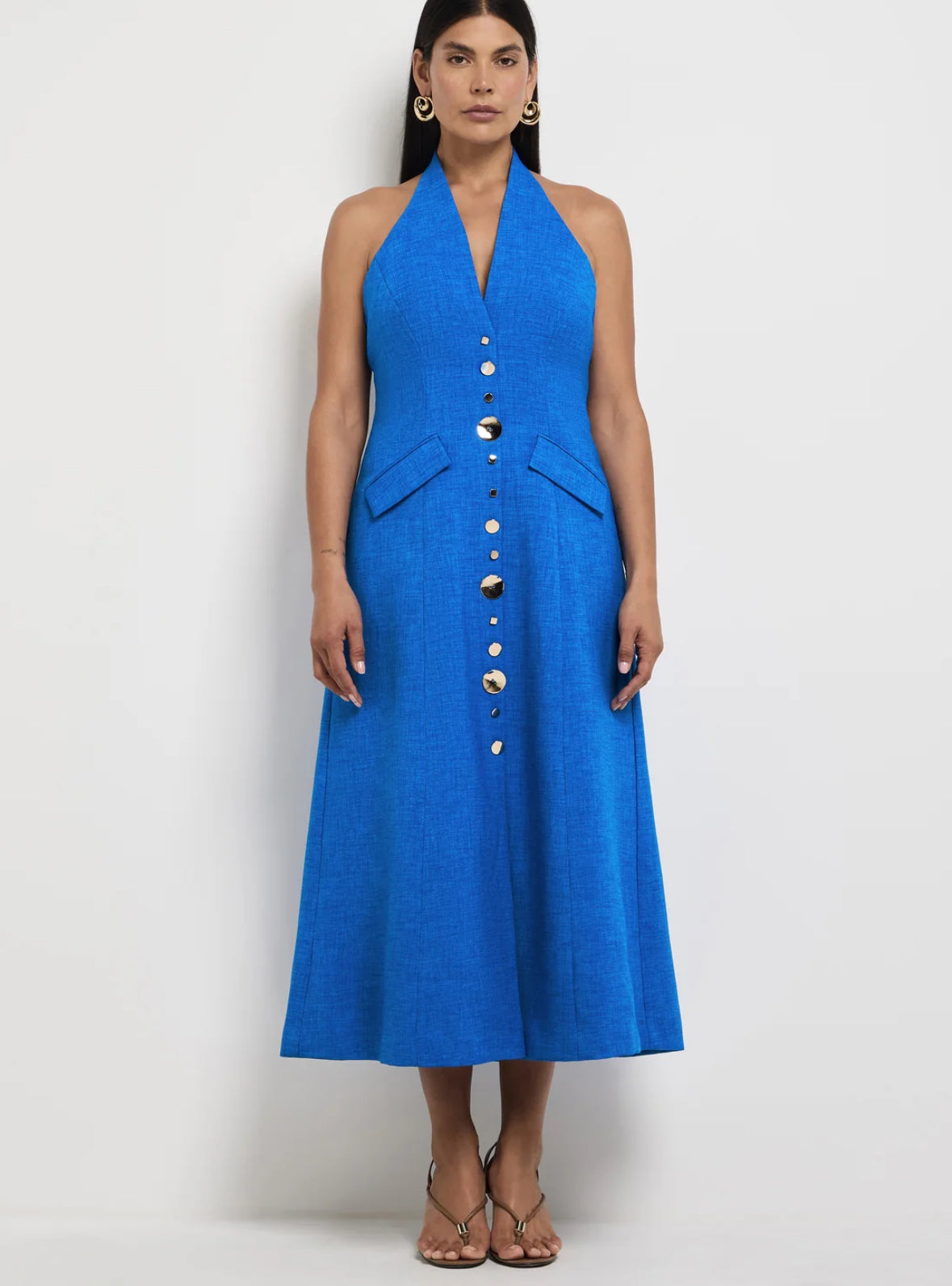 Sheike- Shai Maxi Dress- Blue- Size 8