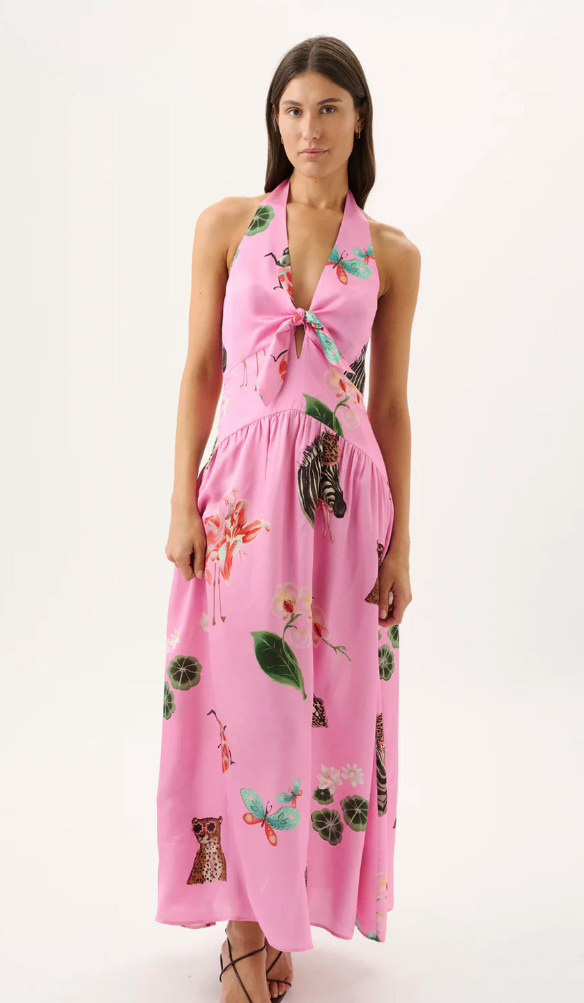 ROAME.- Sangria Dress- Pink- Size L