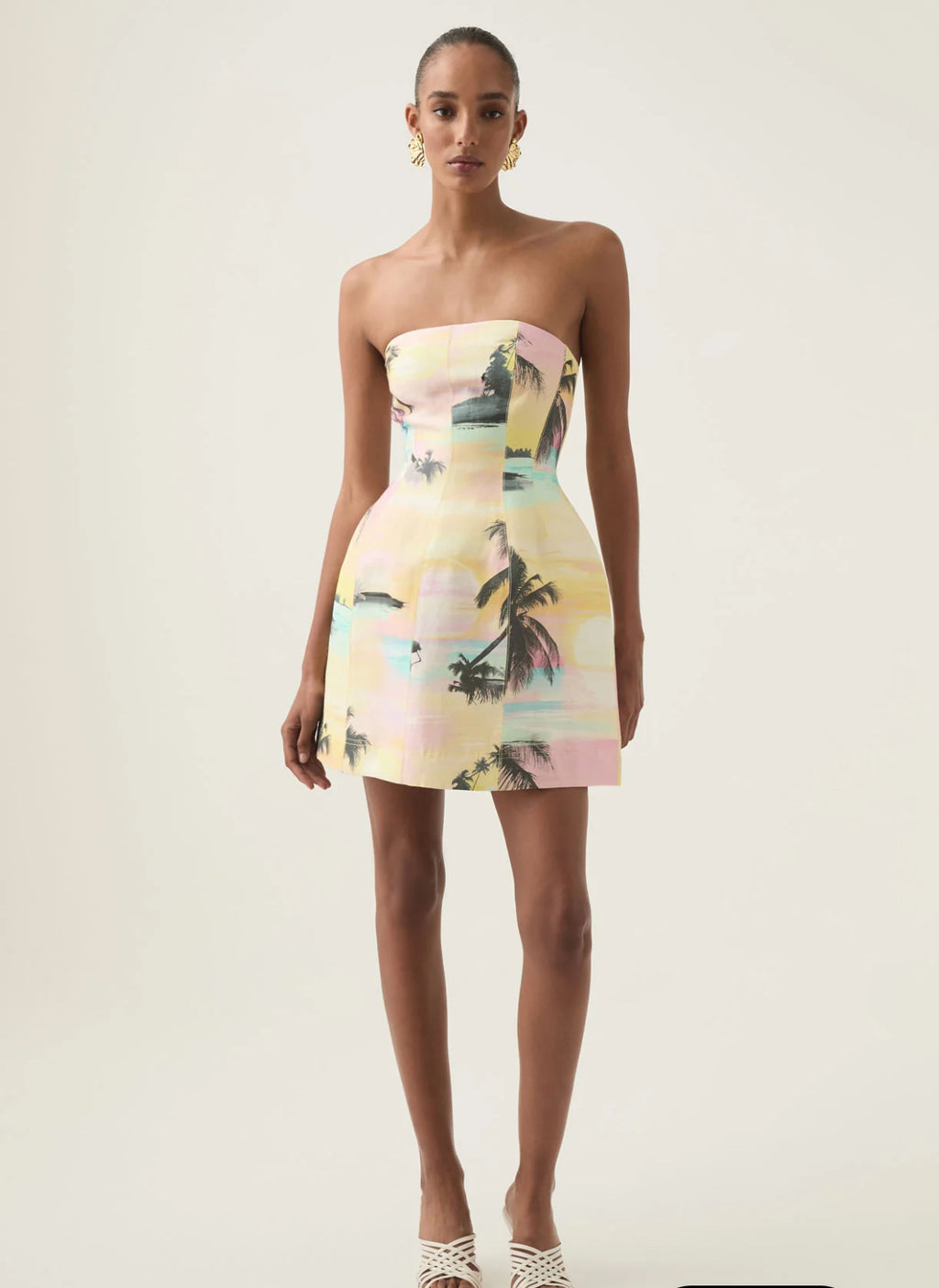 Aje - Baret Strapless - Mini Dress- Size 10