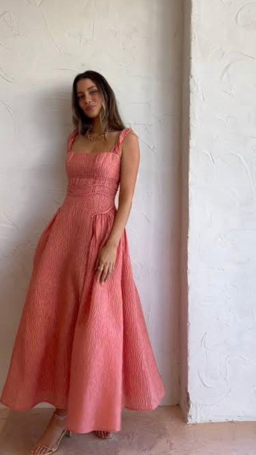 Rachel Gilbert- Sophy Strap Dress- Pink- Size 10