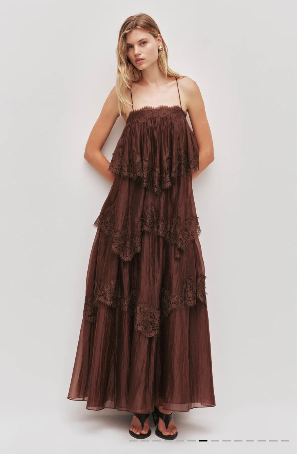 AJE- Ophelia Lace Gown- Chocolate- size 6