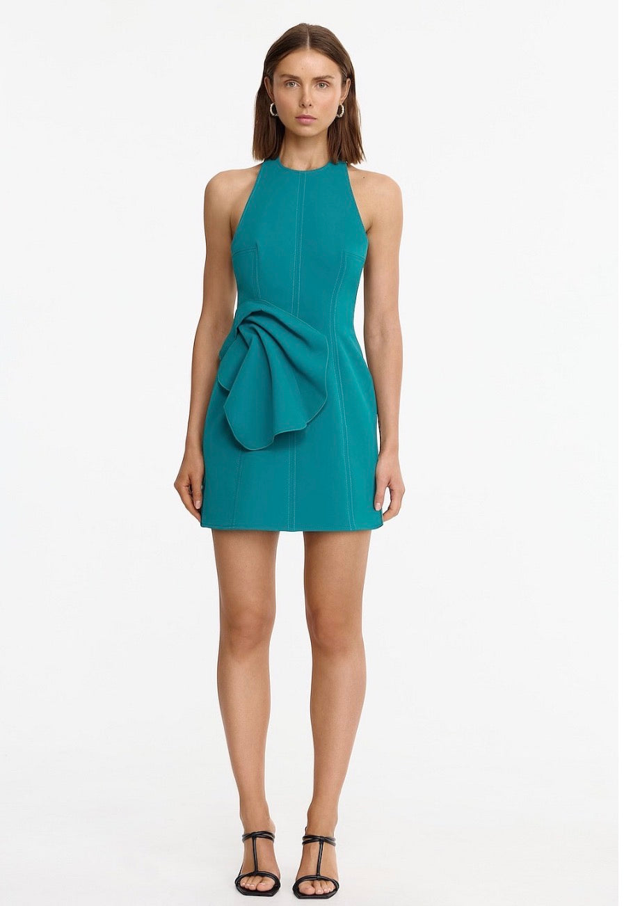 Acler– Manton Mini Dress in Dark Pacific- Size 10