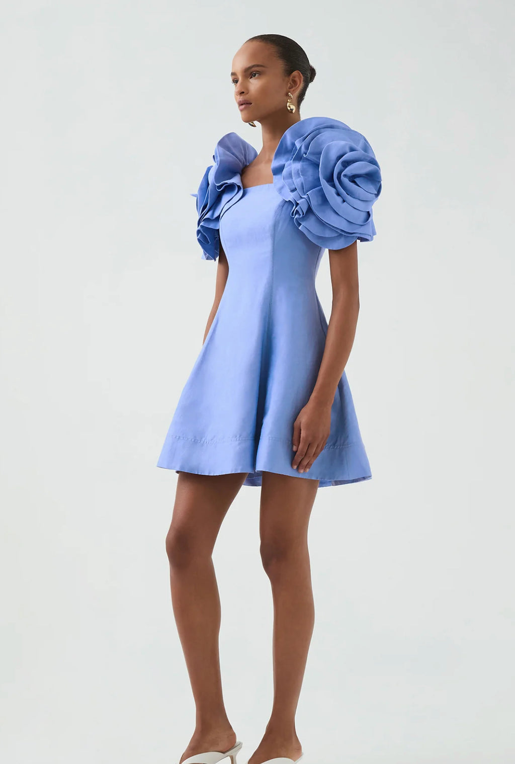 AJE- Twyla Mini Dress- Oyster Blue- Size 12