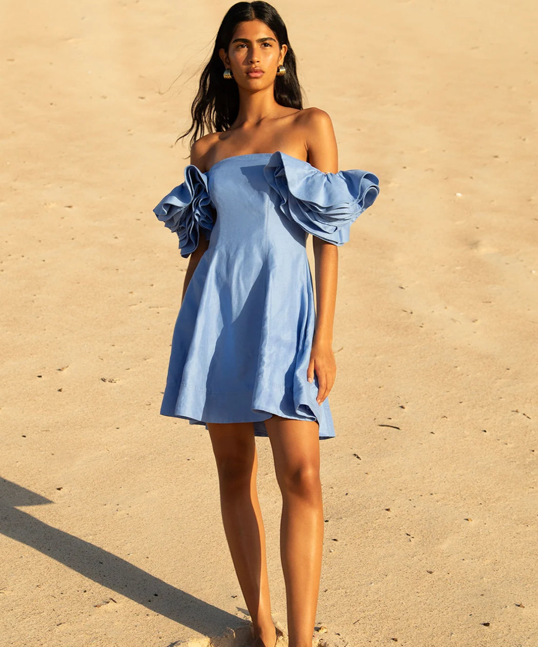 AJE- Twyla Mini Dress- Oyster Blue- Size 12