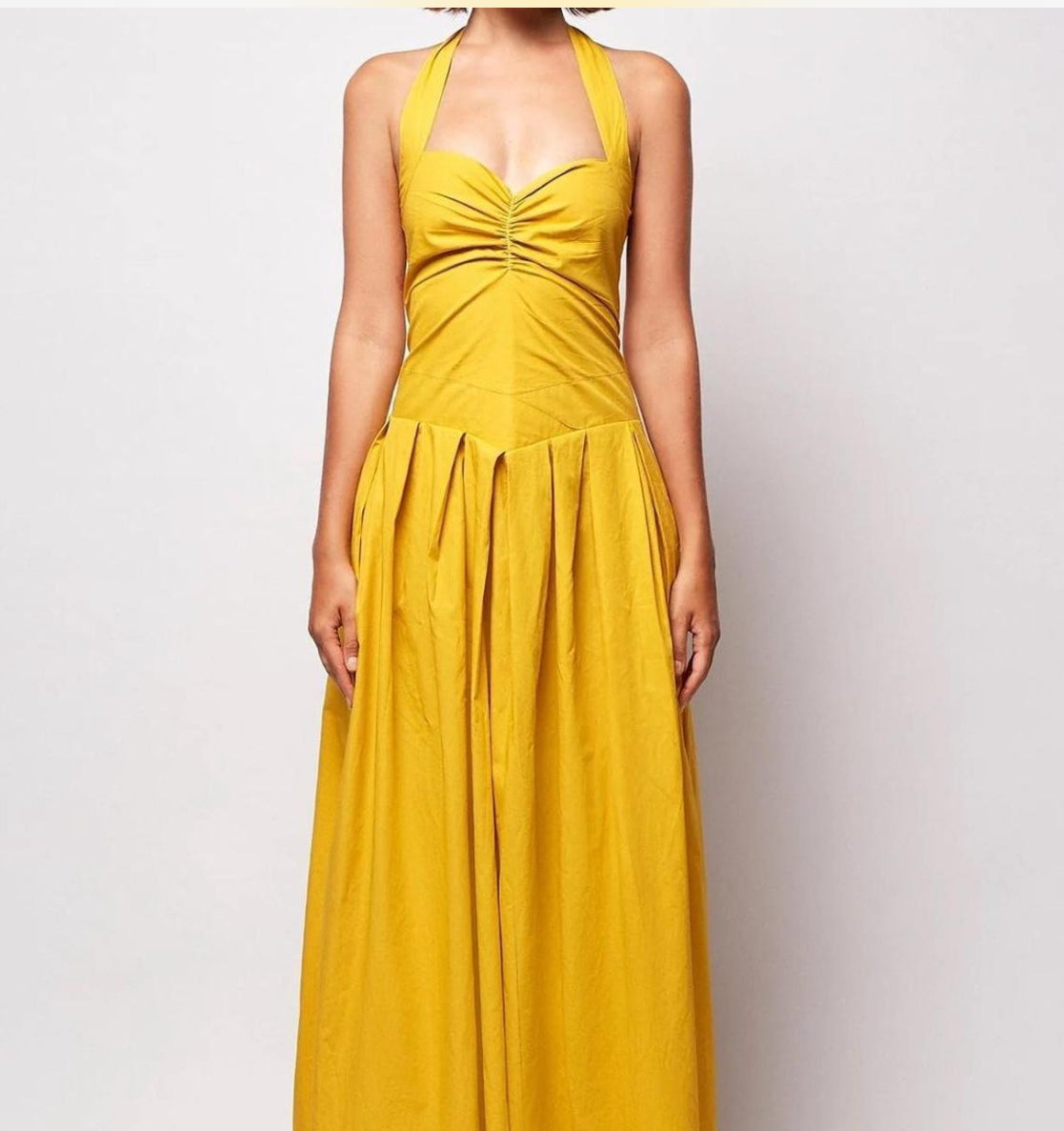 SWF- Mustard Yellow Maxi Dress- Size Small