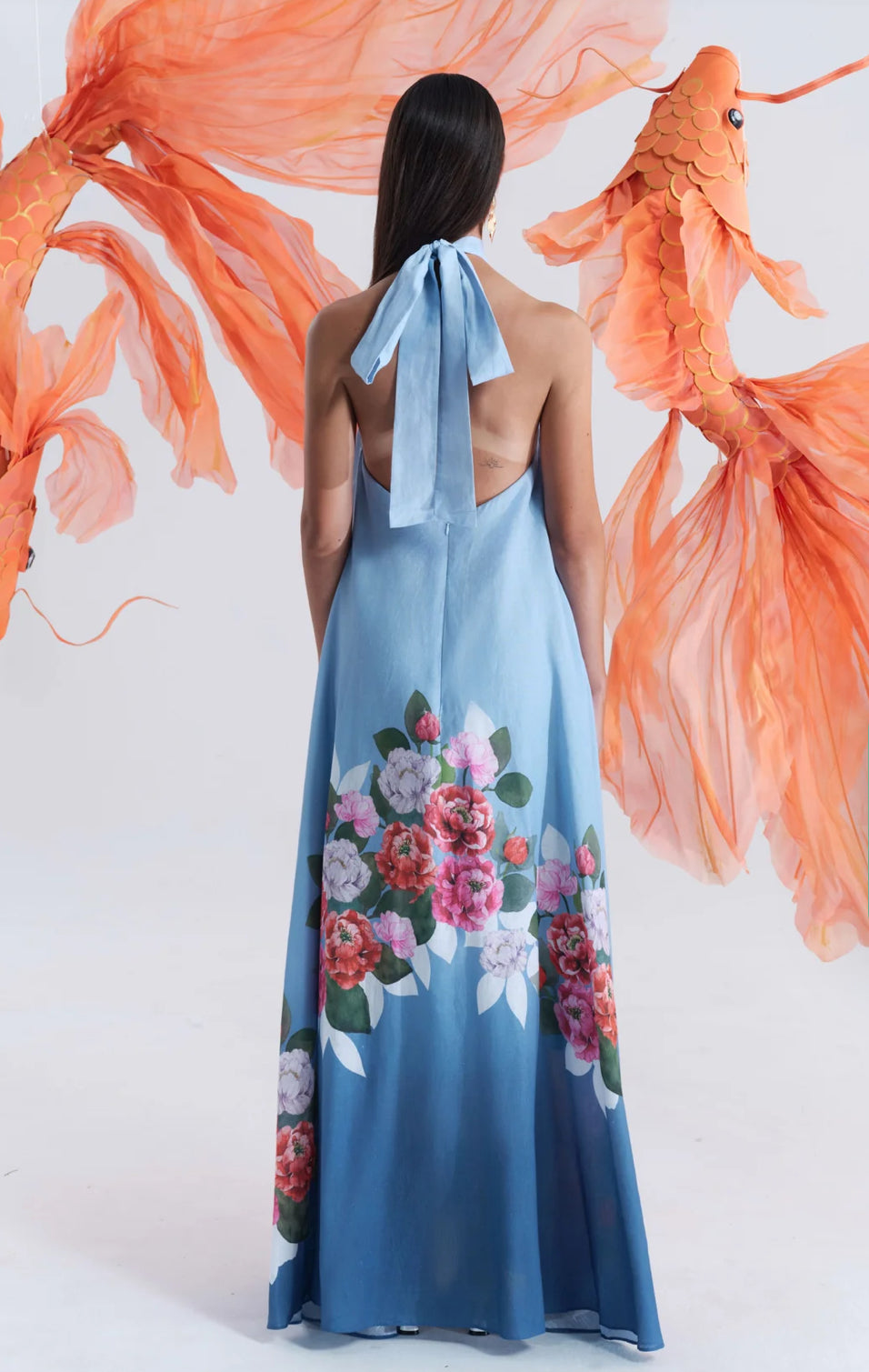 Justin Tong- Misty Glen A-Line Dress- Size 12