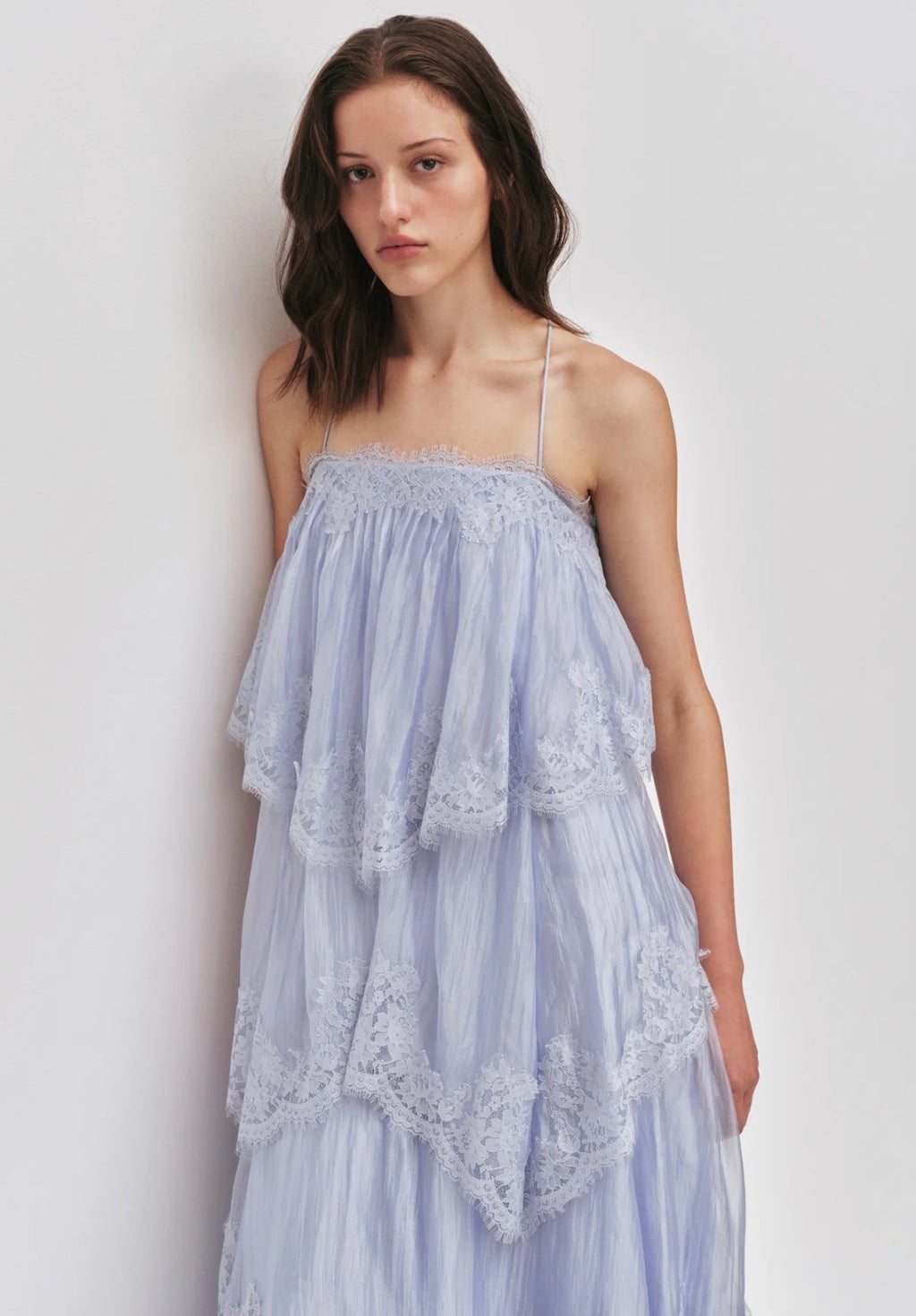 AJE- Ophelia Lace Gown- Blue- Size 8
