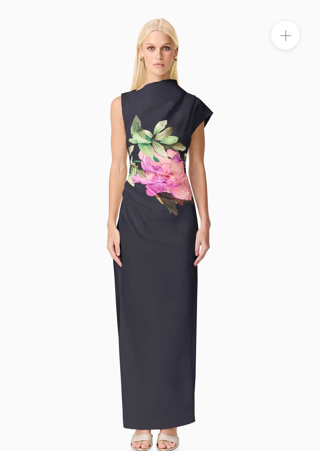 Elliatt– Azelie Asymmetrical Gown- Black- Size L