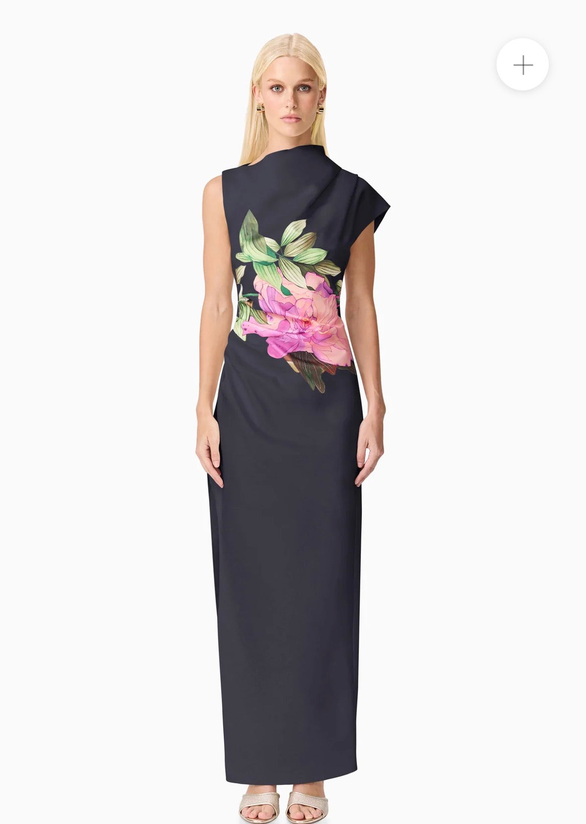 Elliatt– Azelie Asymmetrical Gown- Black- Size L