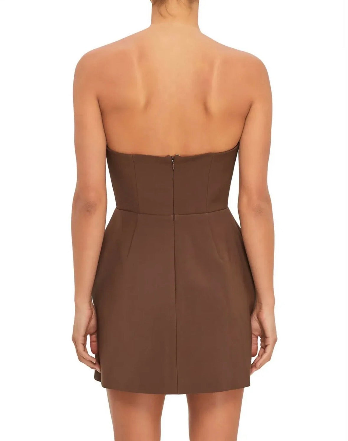Odd Muse – The Ultimate Muse Strapless Dress- Chocolate- Size L