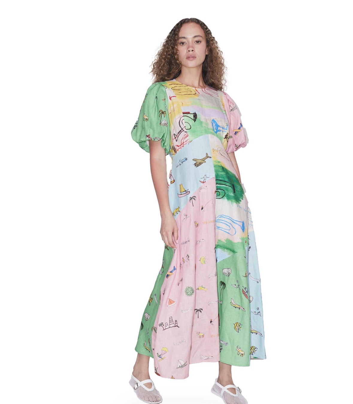 ALÉMAIS – Jet Midi Dress – Size 10