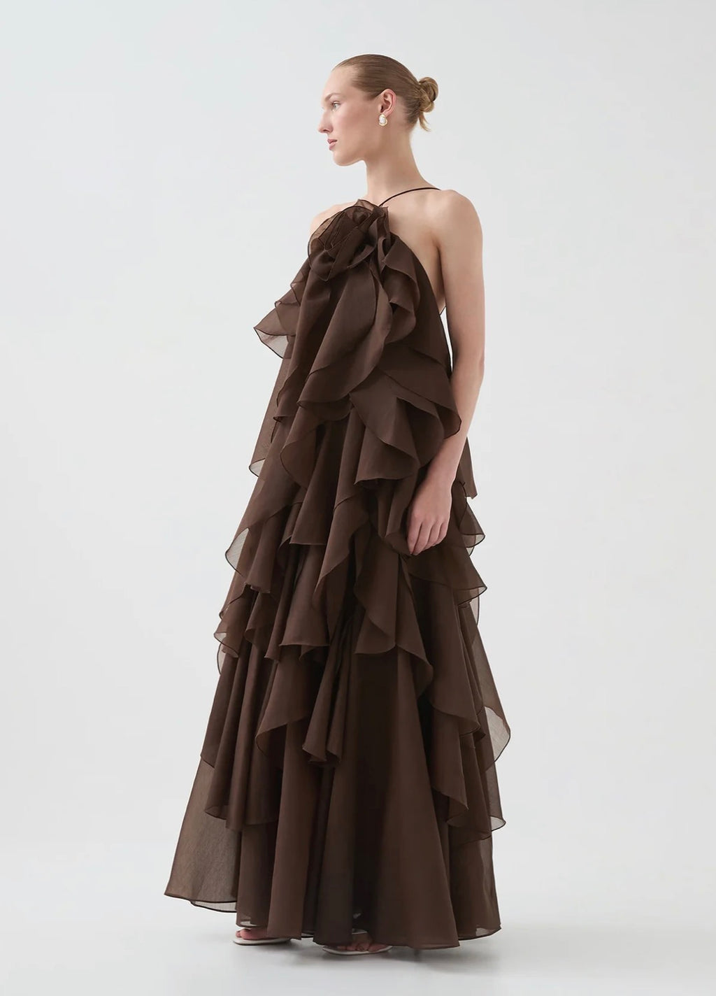 AJE- Pandorea Layered Maxi Dress- Carob- Size 8