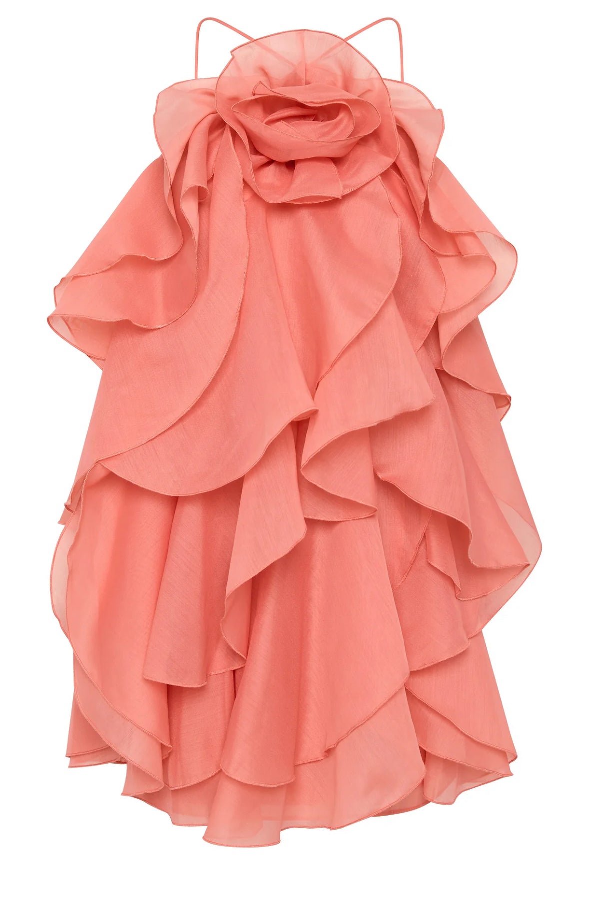 AJE- Pandorea Layered Mini Dress- Washed coral- Size 12