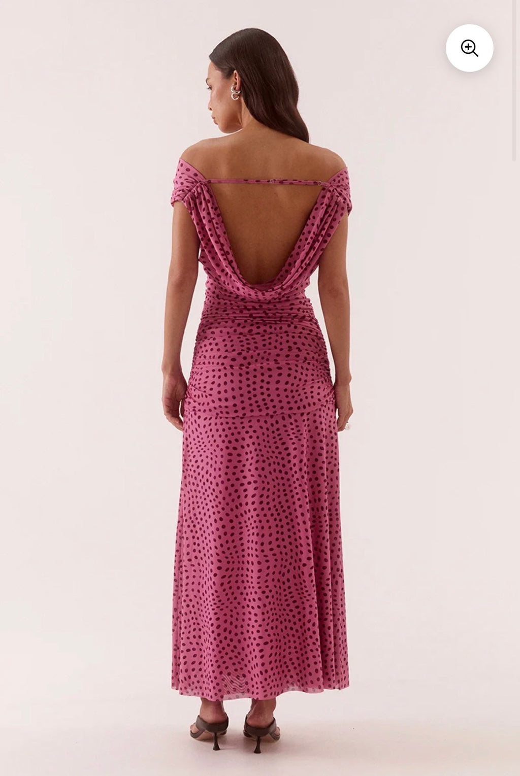 Sovere– Zuri Maxi Dress- Mauve Spot- Size 8