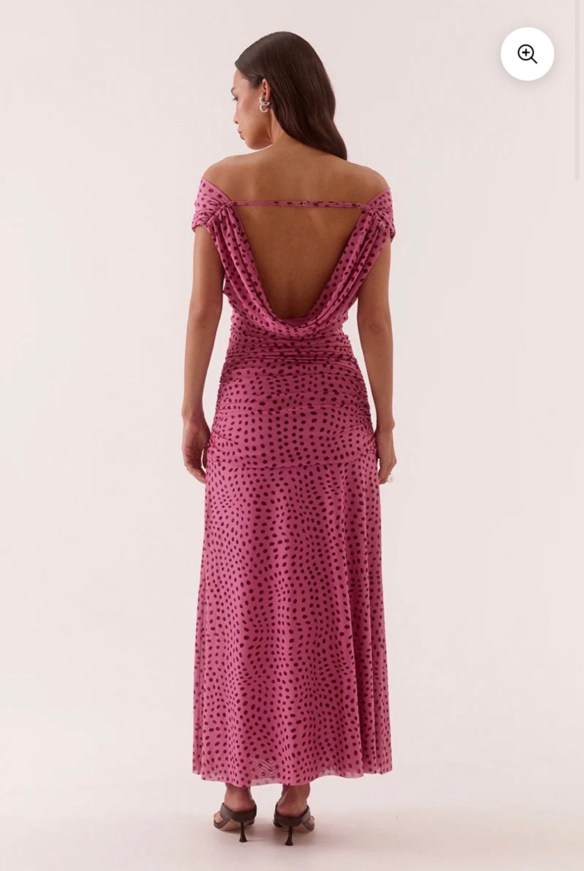 Sovere– Zuri Maxi Dress- Mauve Spot- Size 8
