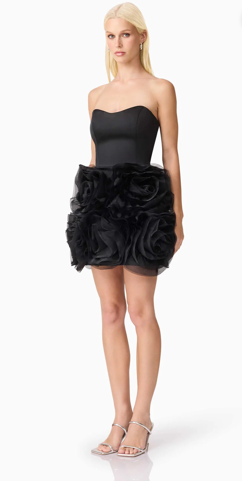 Elliatt-  Asher Strapless Mini Dress- Black- Size Medium