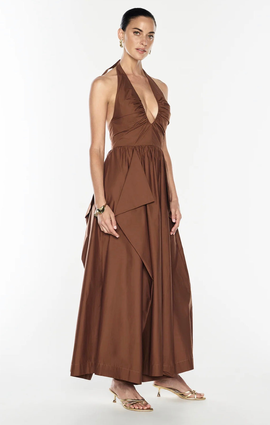 Manning Cartell- Provence Halter Dress– Cognac- Size 12 & 14