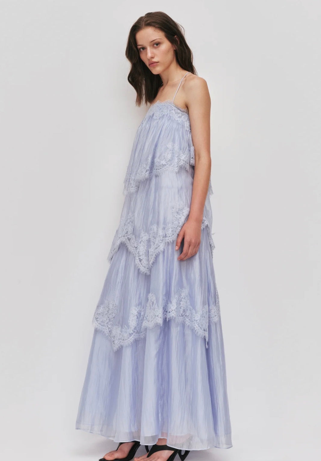 AJE- Ophelia Lace Gown- Blue- Size 8