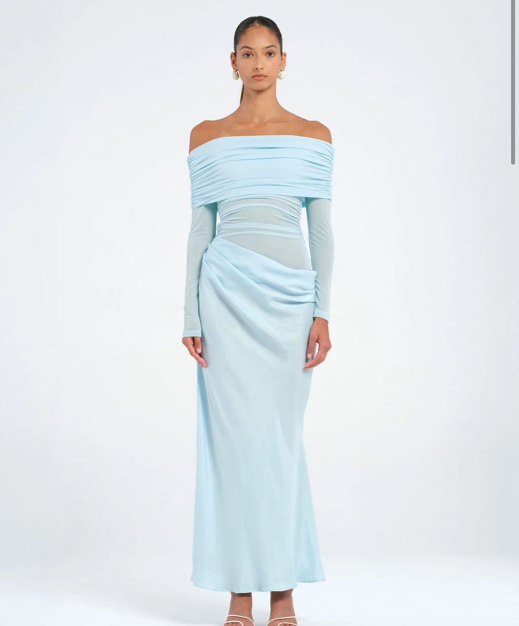 Benni - Yasmin Off The Shoulder- Baby Blue- Size 6