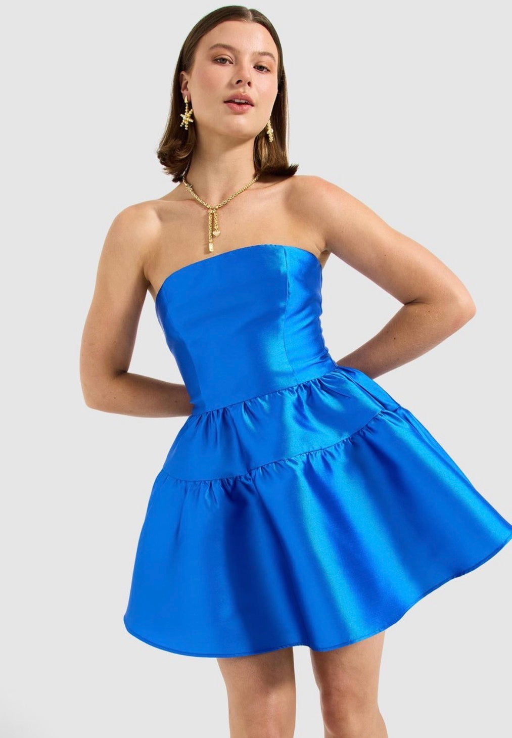 Pasduchas- Pippa Mini Dress- Cobalt- Size 8