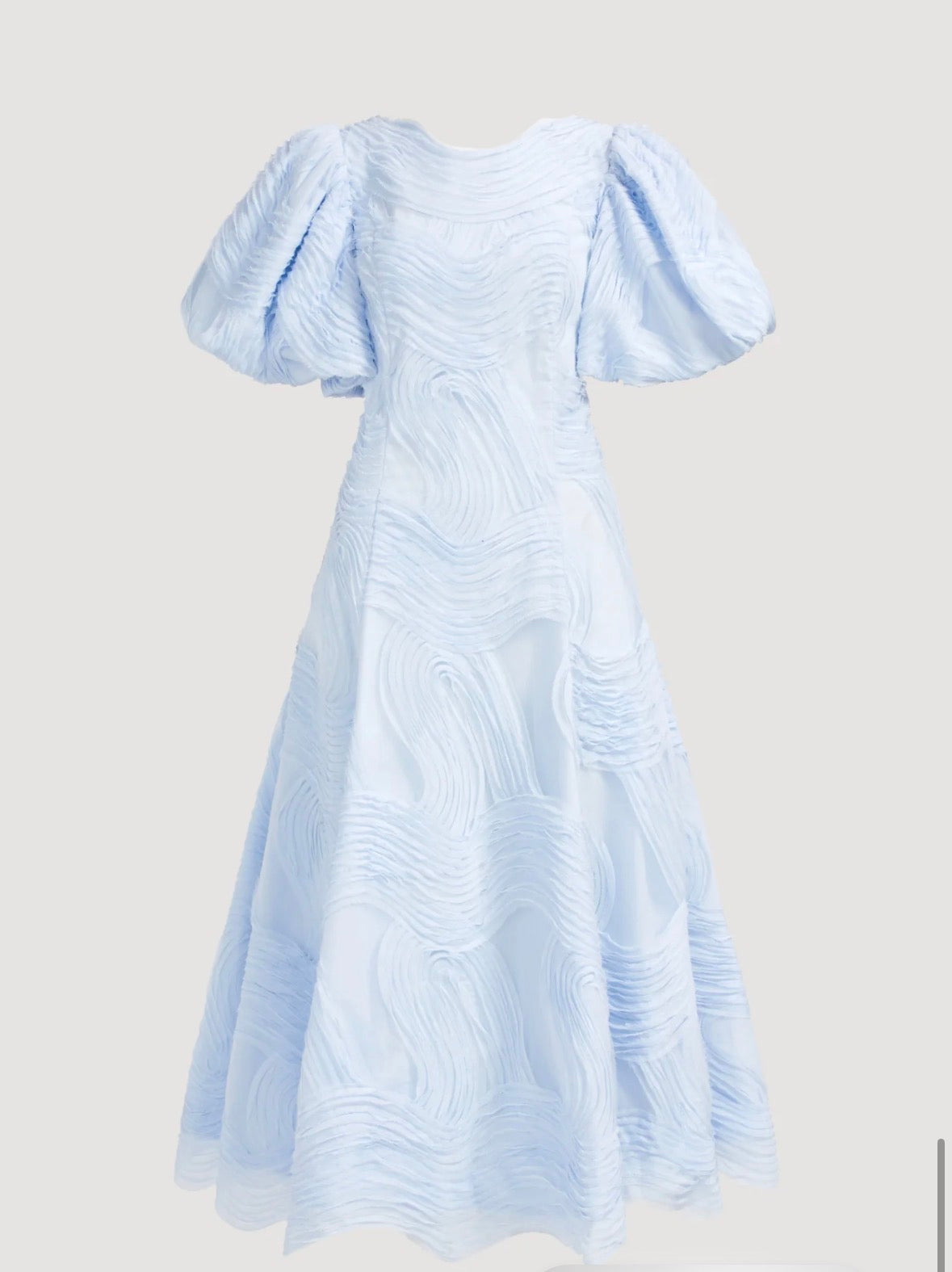 AJE – Wave Midi Dress- Pastel Blue- Size 12