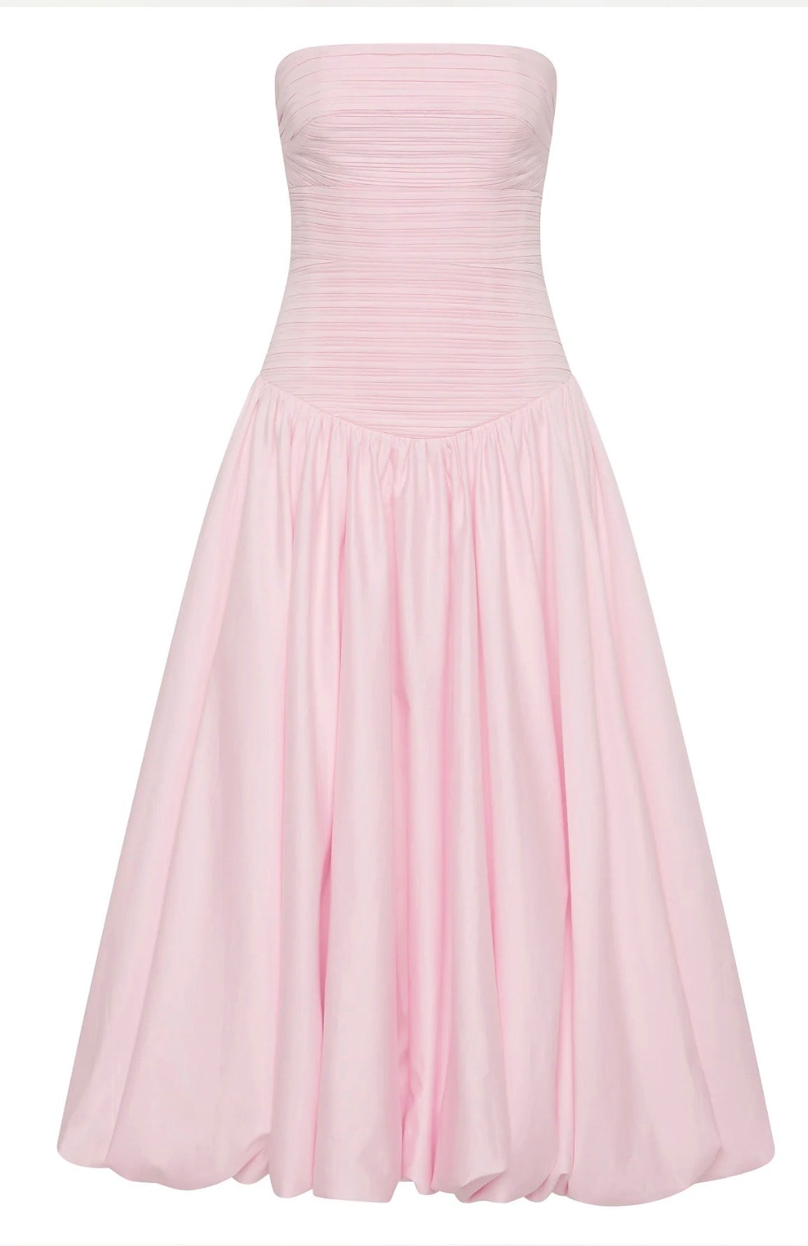 AJE– Violette Bubble Midi Dress- Pastel Pink- Size 10