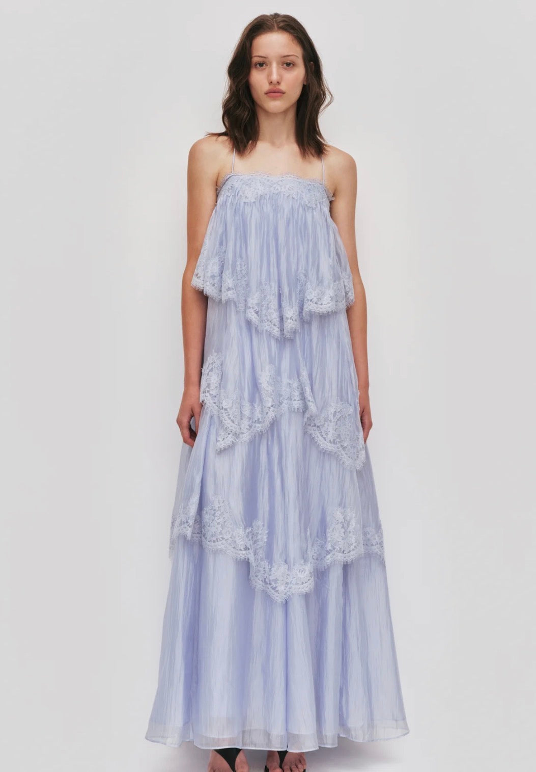 AJE- Ophelia Lace Gown- Blue- Size 8