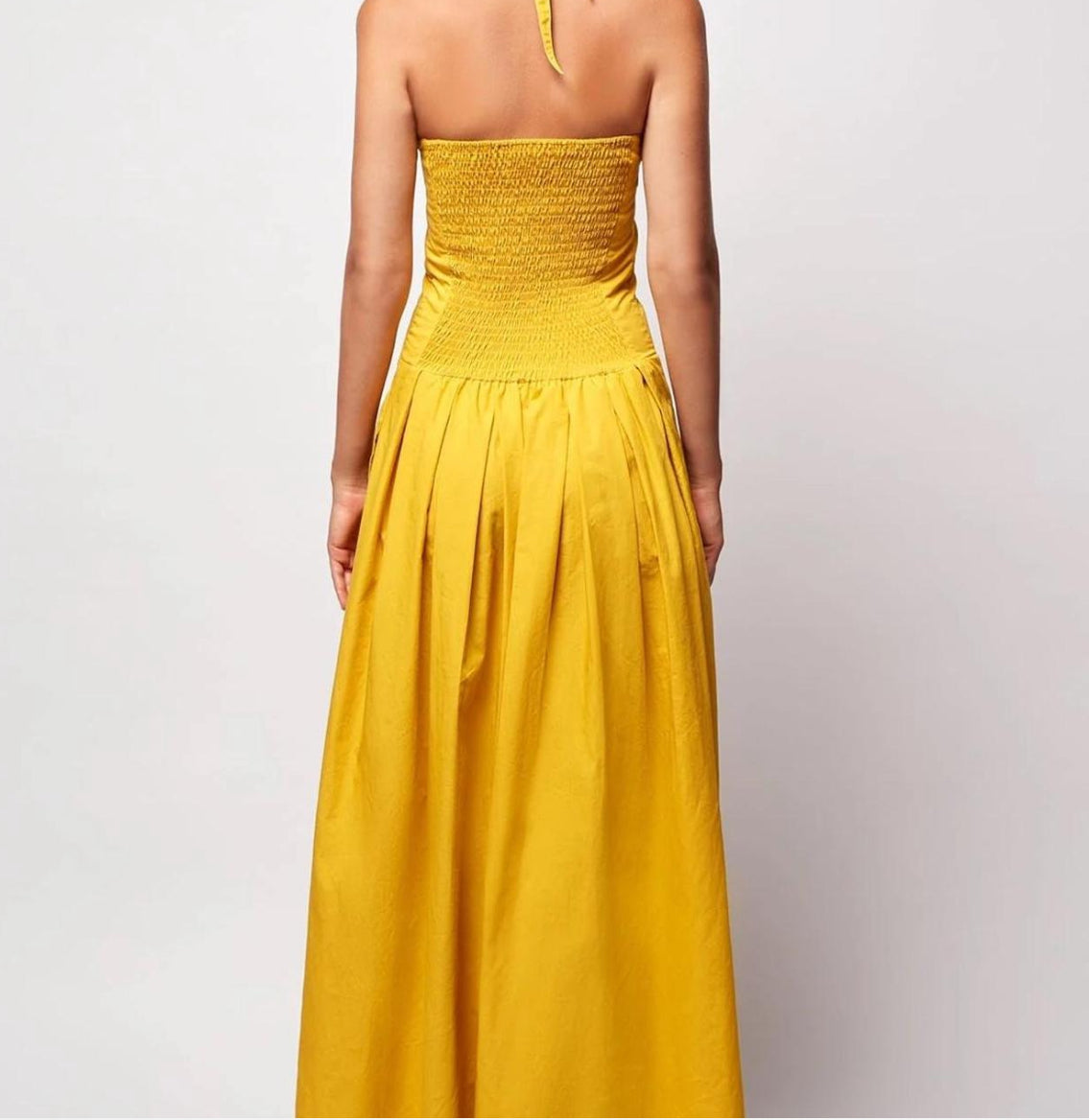 SWF- Mustard Yellow Maxi Dress- Size Small