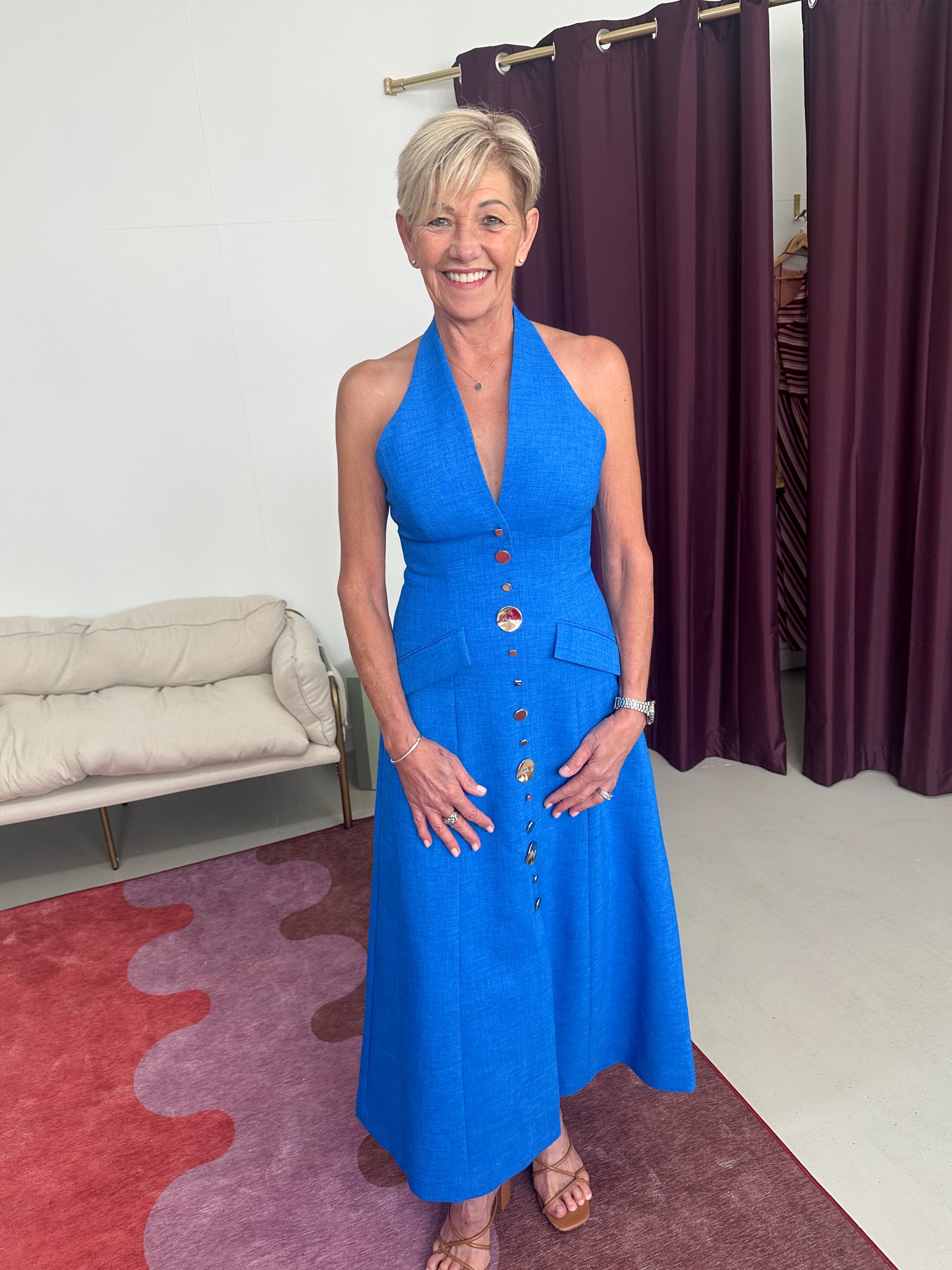 Sheike- Shai Maxi Dress- Blue- Size 8