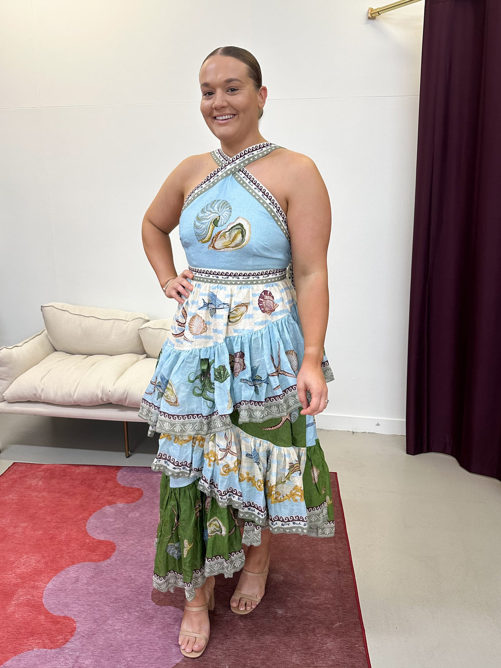 Alemais- Bath House Midi Dress- Size 10 & 14