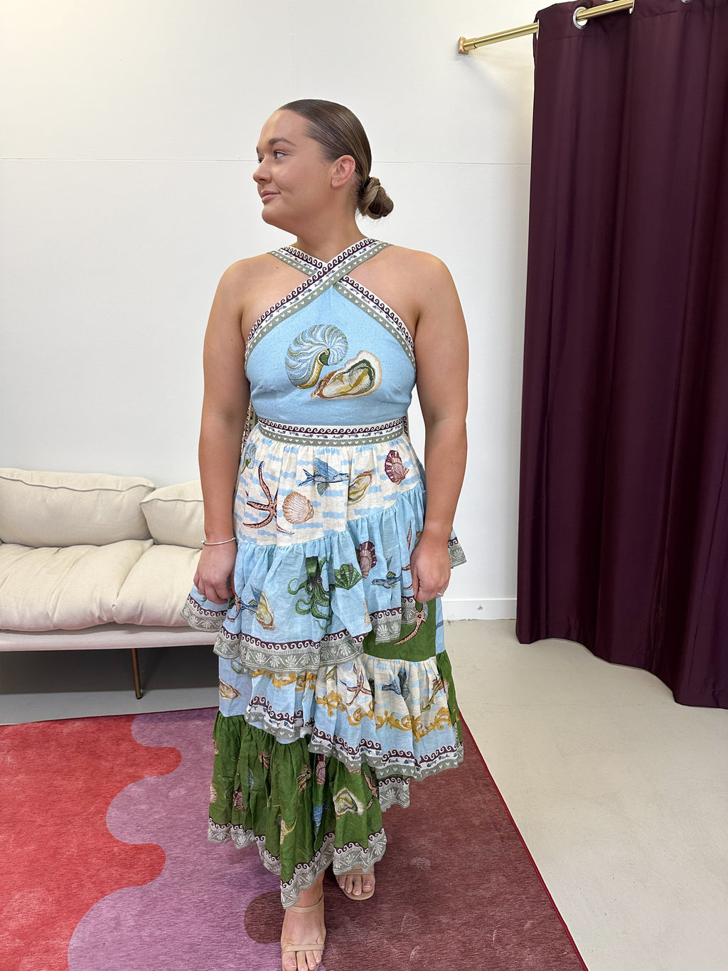 Alemais- Bath House Midi Dress- Size 10 & 14