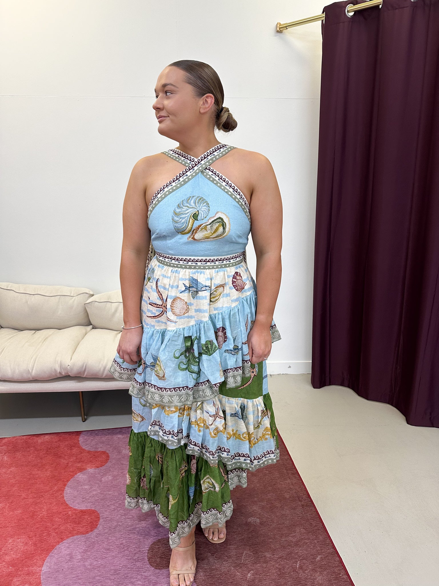 Alemais- Bath House Midi Dress- Size 10 & 14