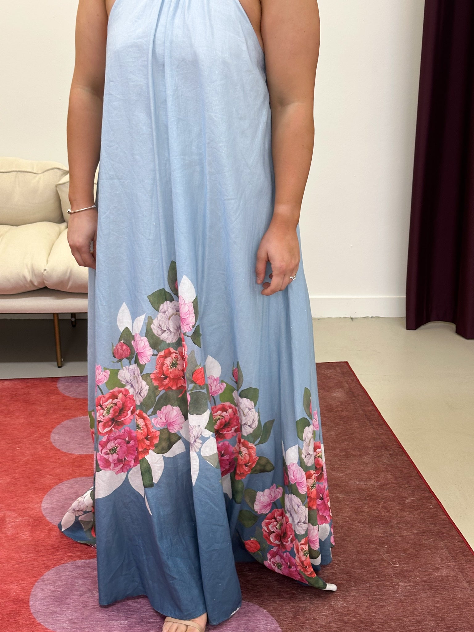 Justin Tong- Misty Glen A-Line Dress- Size 12