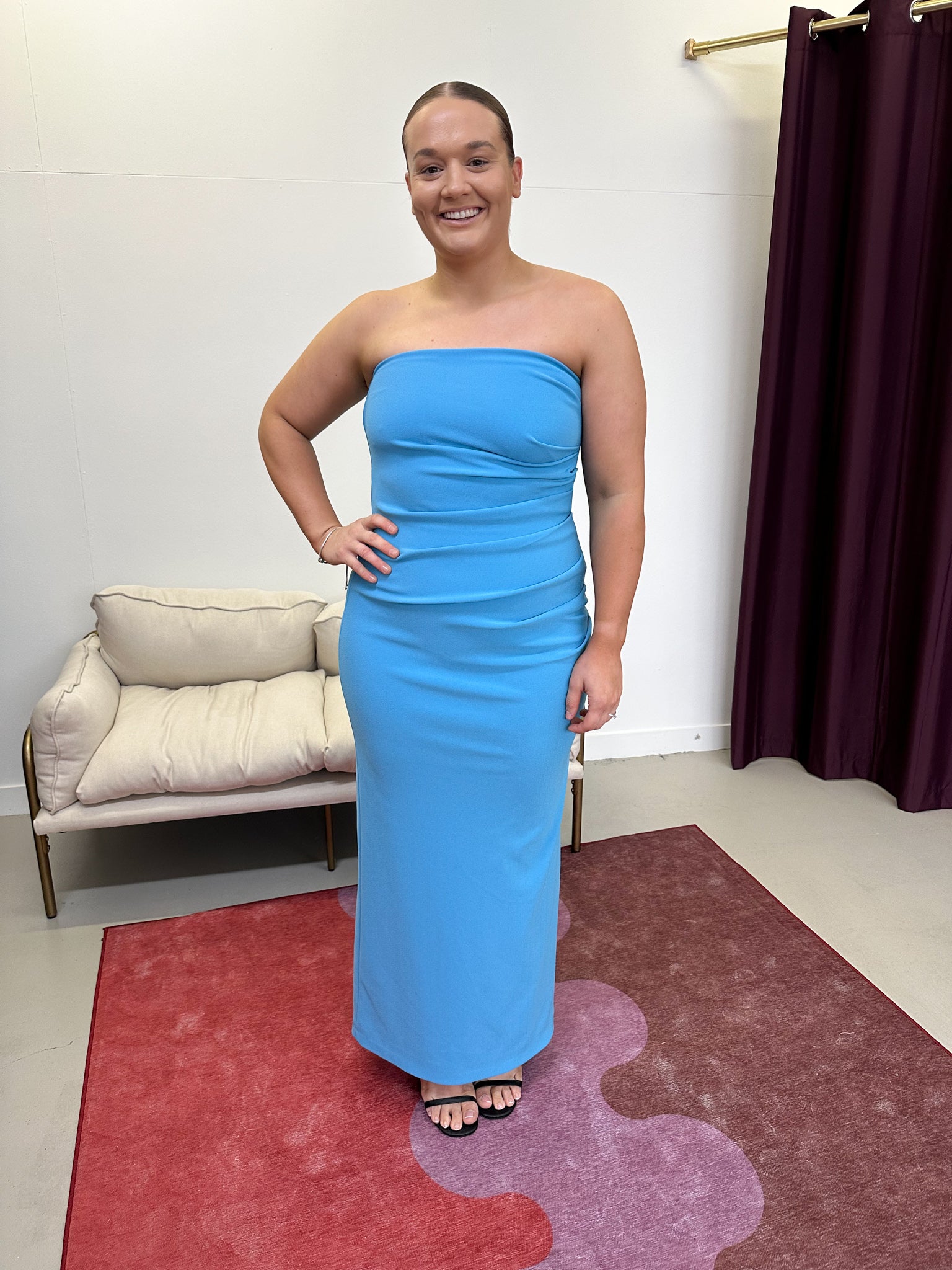 By Nicola- Naomi Strapless Dress- Capri- Size 12