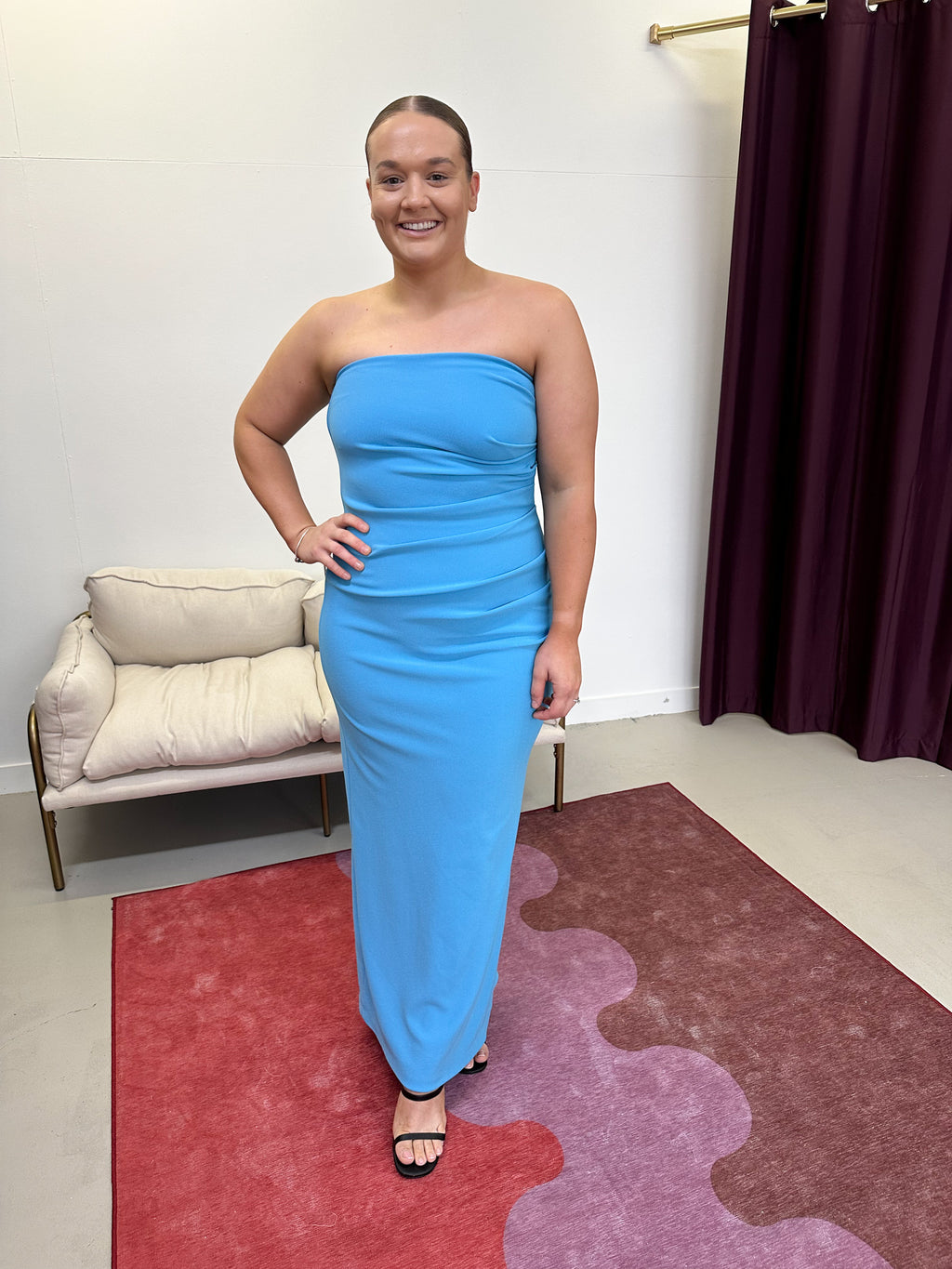 By Nicola- Naomi Strapless Dress- Capri- Size 12