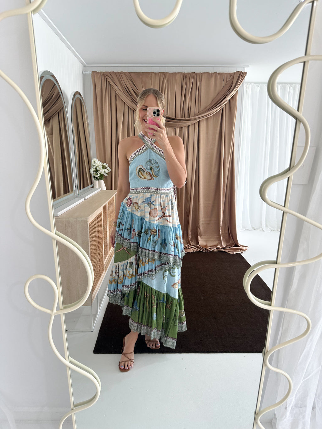 Alemais- Bath House Midi Dress- Size 10 & 14