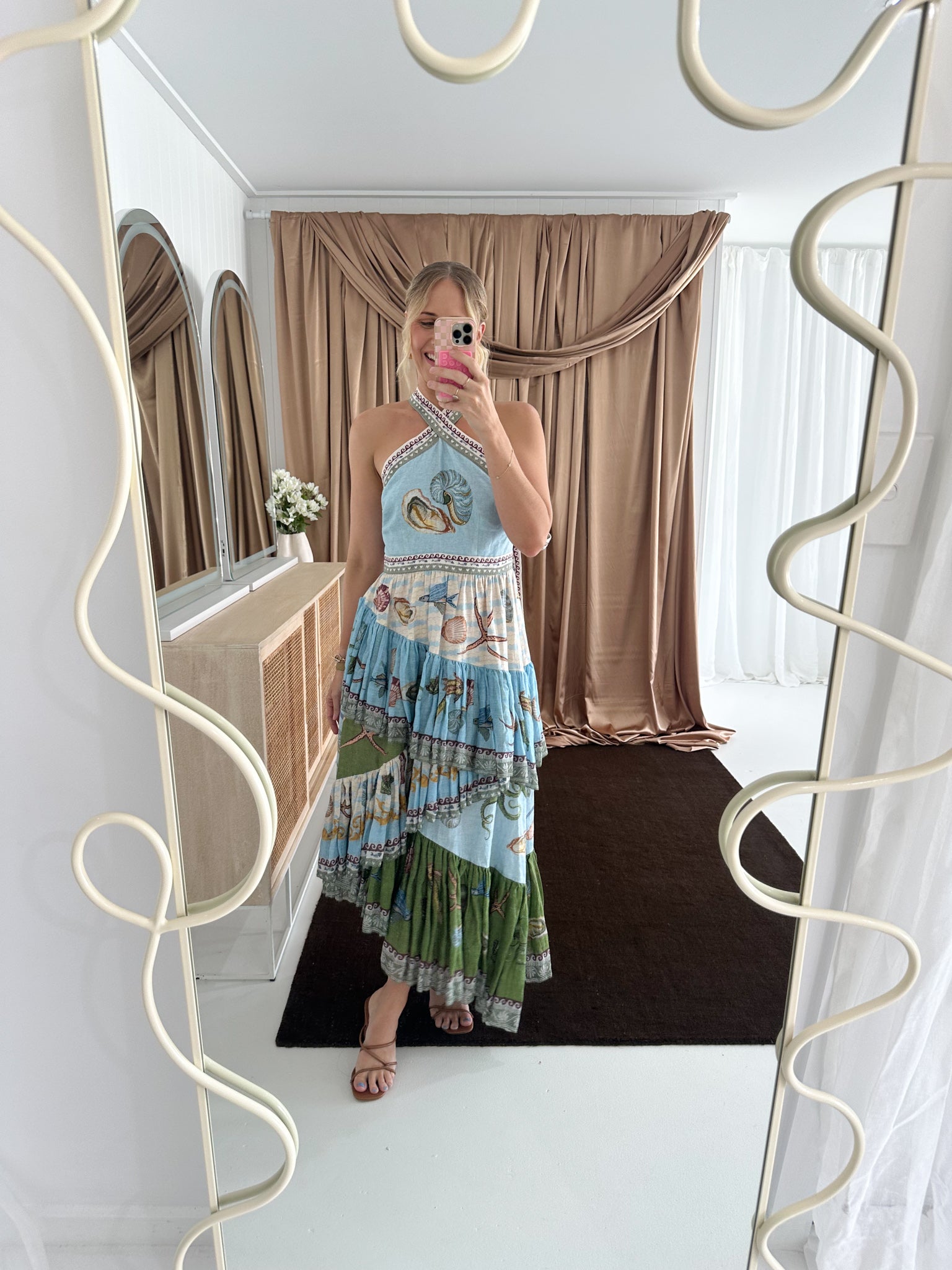 Alemais- Bath House Midi Dress- Size 10 & 14