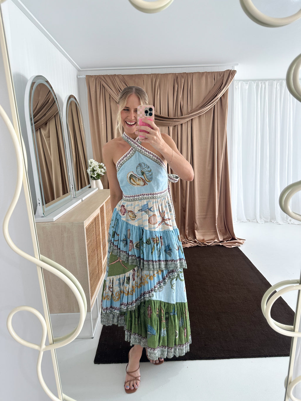 Alemais- Bath House Midi Dress- Size 10 & 14
